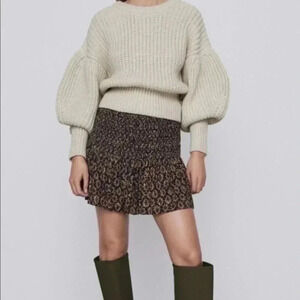 Zara printed mini skirt Small